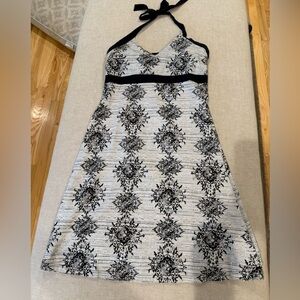 Patagonia Iliana halter dress black and white medium NWT